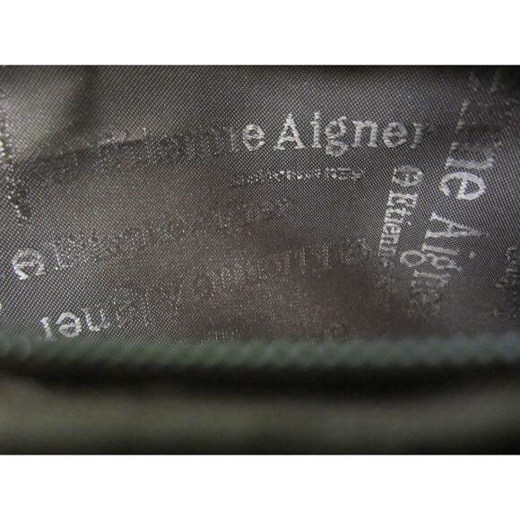 CLASSIC ETIENNE AIGNER STRIPED FABRIC & LEATHER HANDBAG,TOP ZIP OPENING PERFECT - Picture 9 of 9